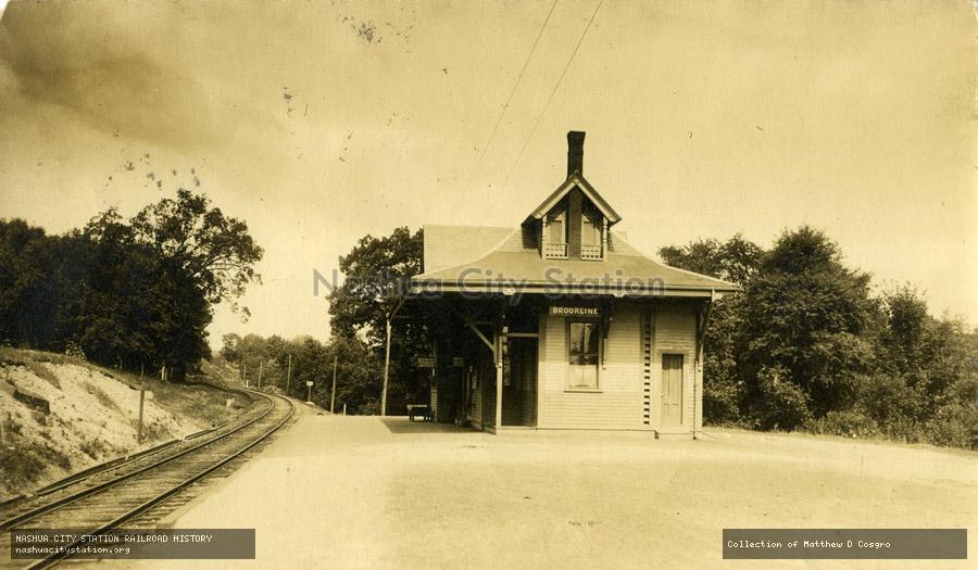 Postcard: Brookline station